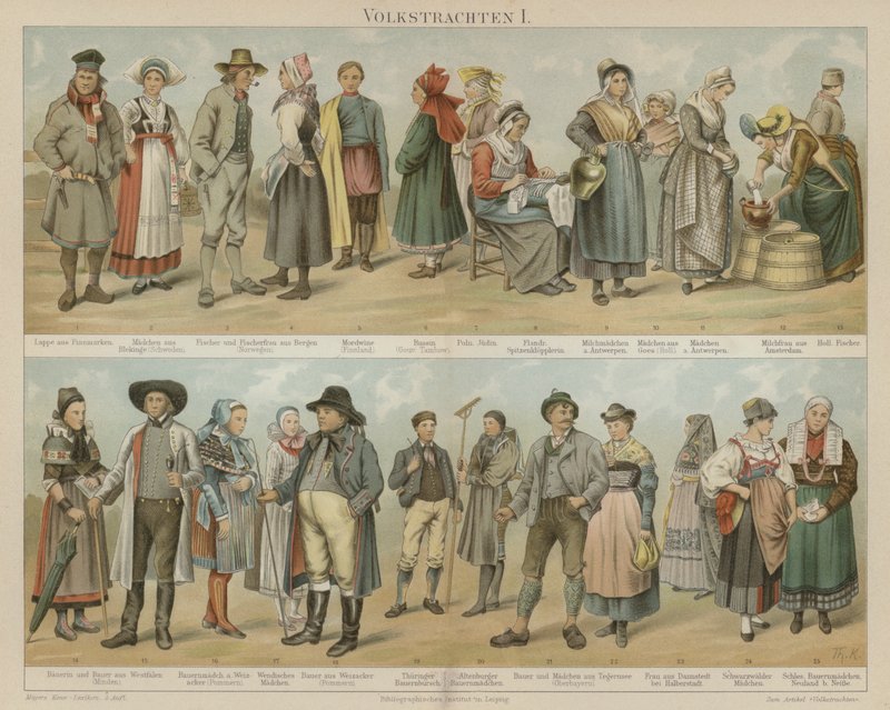 Costumi popolari da German School