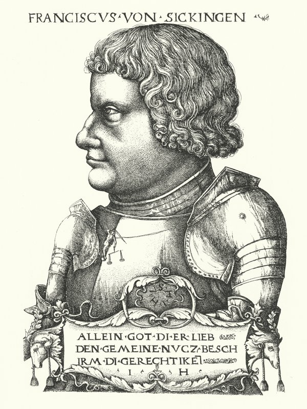 Franz von Sickingen, cavaliere tedesco del periodo della Riforma da German School