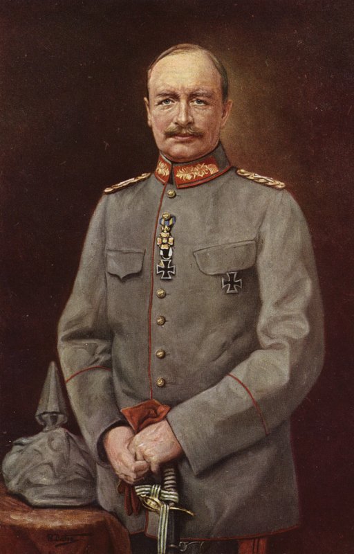 Federico Augusto III, ultimo re di Sassonia (litografia a colori) da German School