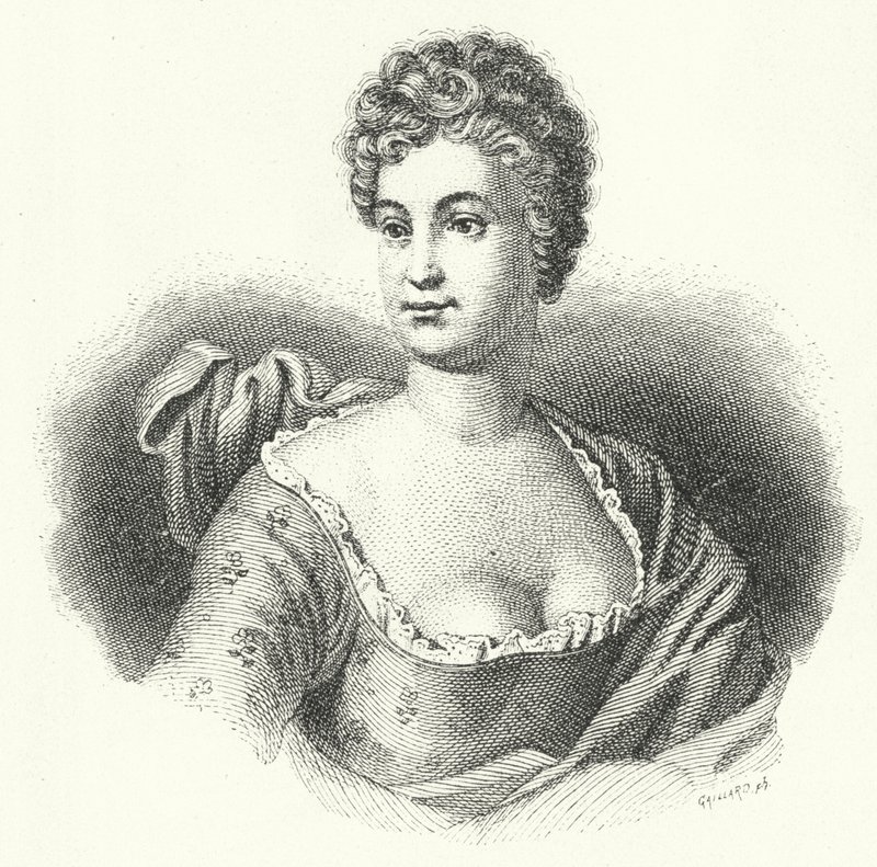 Friederike Caroline Neuber, attrice e direttrice teatrale tedesca (incisione) da German School