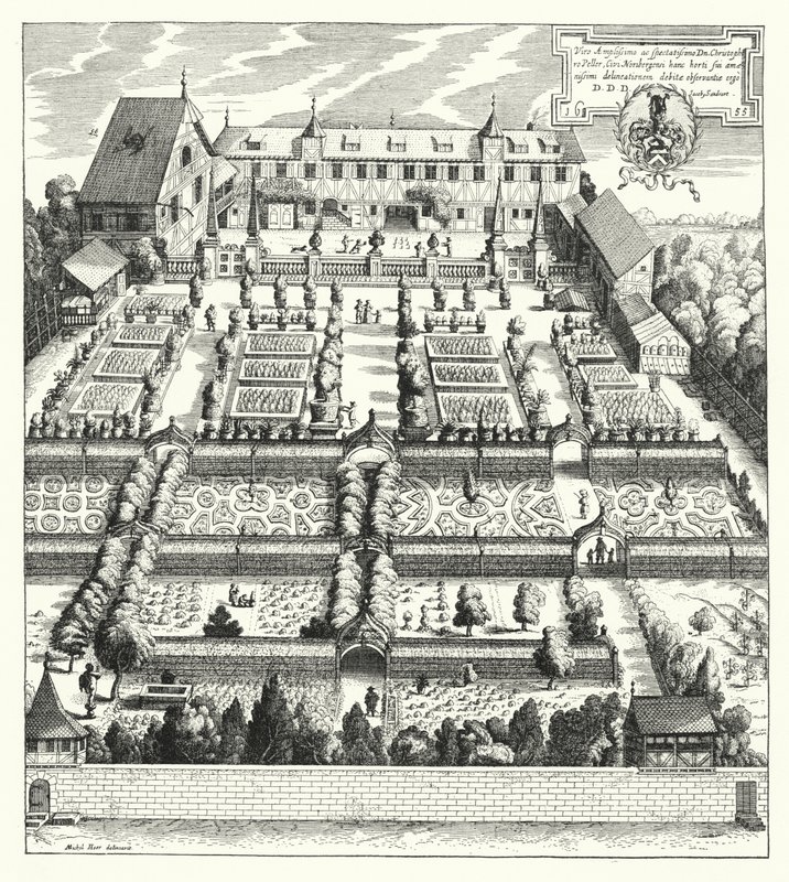 Giardino di Christoph Peller a Norimberga da German School