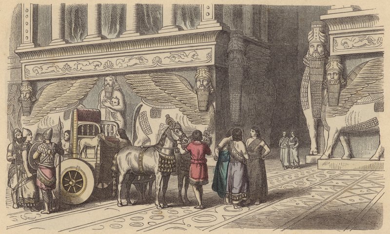 Portale di un palazzo assiro da German School