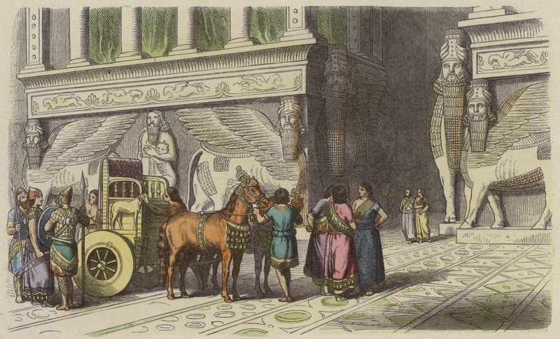 Portale di un palazzo assiro da German School