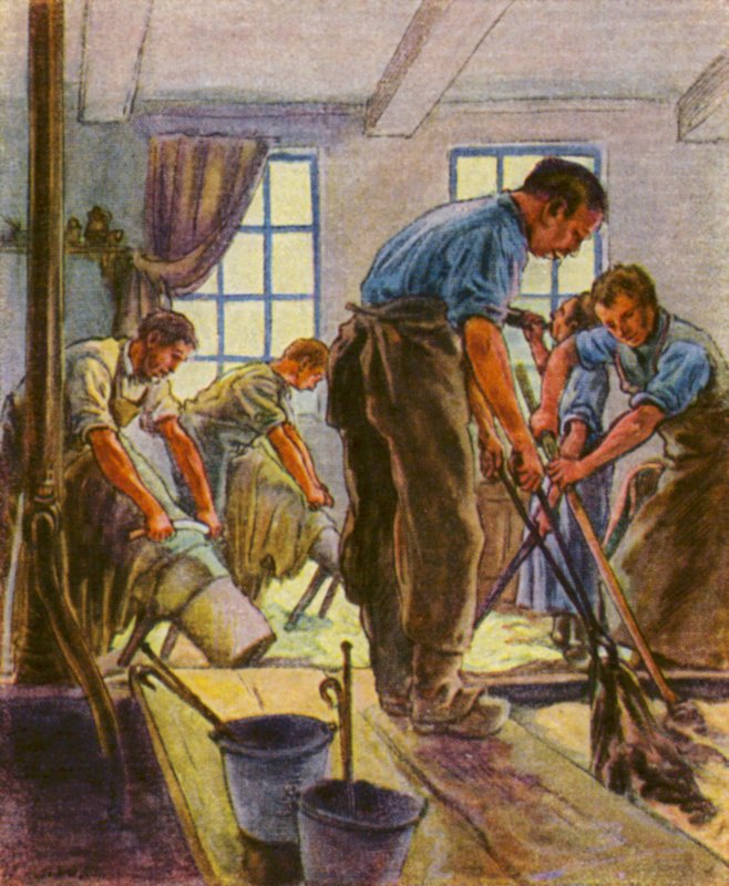 Gerber Und Farber / Conciatori e Coloristi da German School