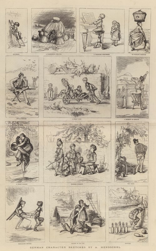 Schizzi di Caratteri Tedeschi da German School
