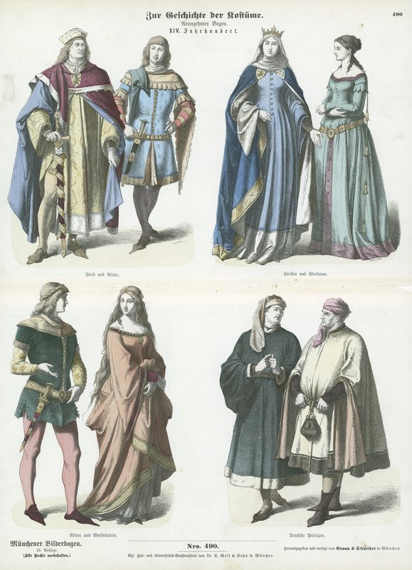 Costumi tedeschi, XIV secolo da German School