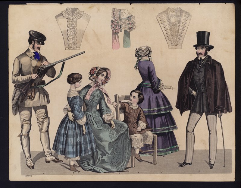 Tavola di moda tedesca, metà del XIX secolo da German School
