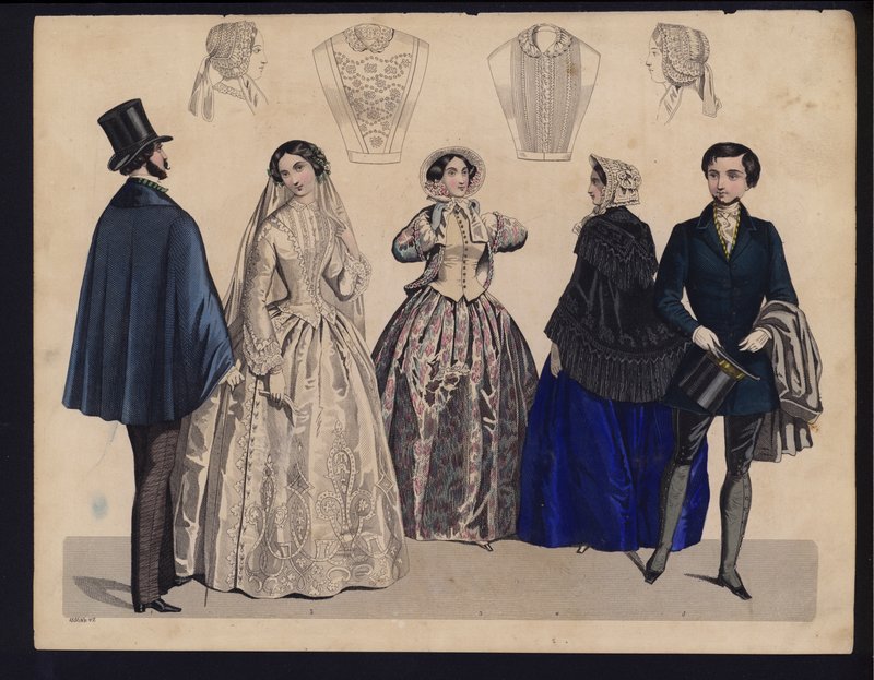 Tavola di moda tedesca, metà del XIX secolo da German School