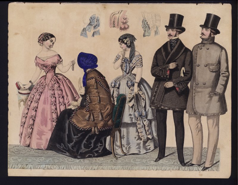 Tavola di moda tedesca, metà del XIX secolo da German School