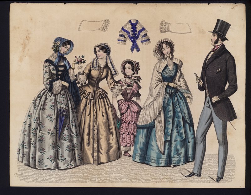 Tavola di moda tedesca, metà del XIX secolo da German School