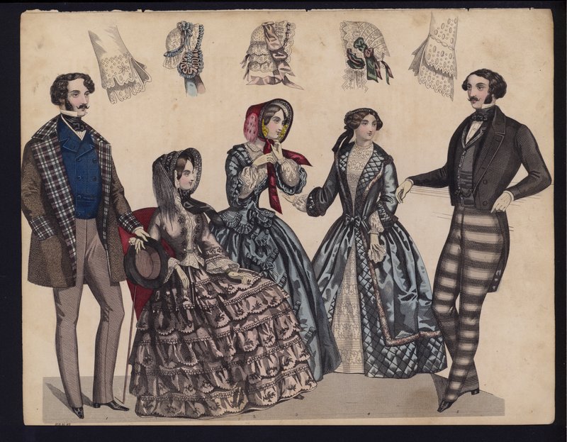 Tavola di moda tedesca, metà del XIX secolo da German School