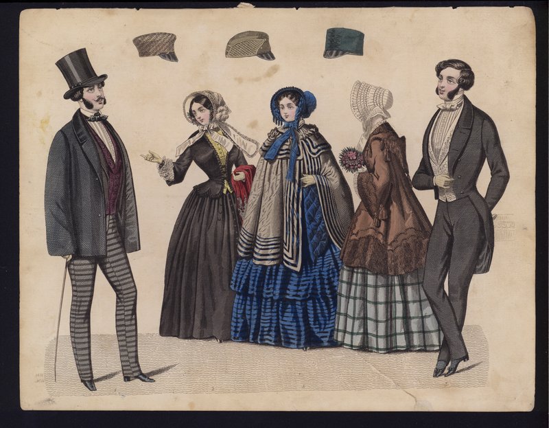 Tavola di moda tedesca, metà del XIX secolo da German School