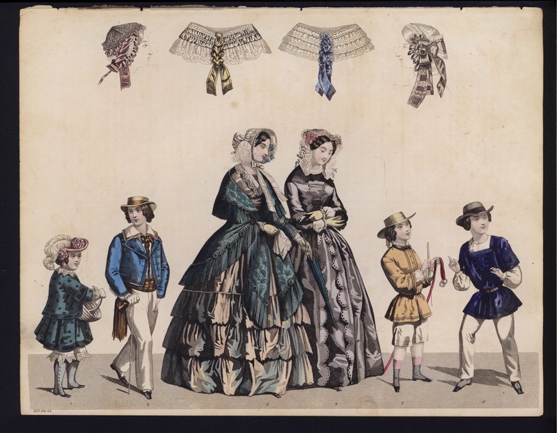 Tavola di moda tedesca, metà del XIX secolo da German School
