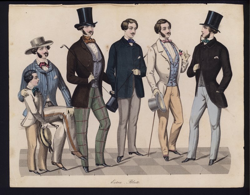 Tavola di moda tedesca, metà del XIX secolo da German School