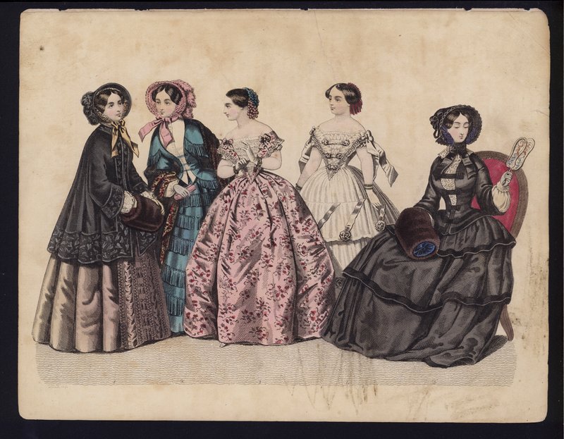 Tavola di moda tedesca, metà del XIX secolo da German School