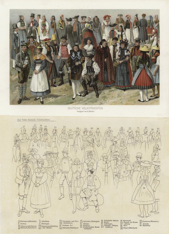 Costumi popolari tedeschi da German School