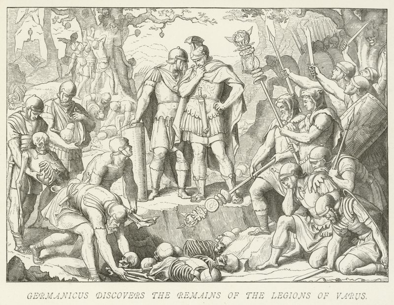 Germanico scopre i resti delle legioni di Varo da German School