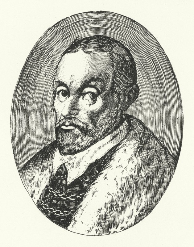 Giovanni Guarini, poeta italiano (incisione) da German School