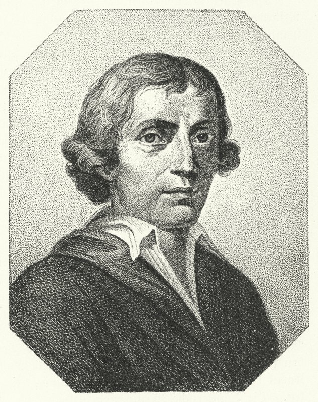 Giuseppe Parini, satirico e poeta italiano (incisione) da German School