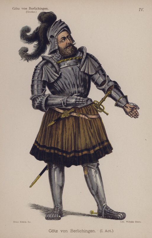 Gotz von Berlichingen, Personaggio del Titolo della Commedia di Goethe da German School
