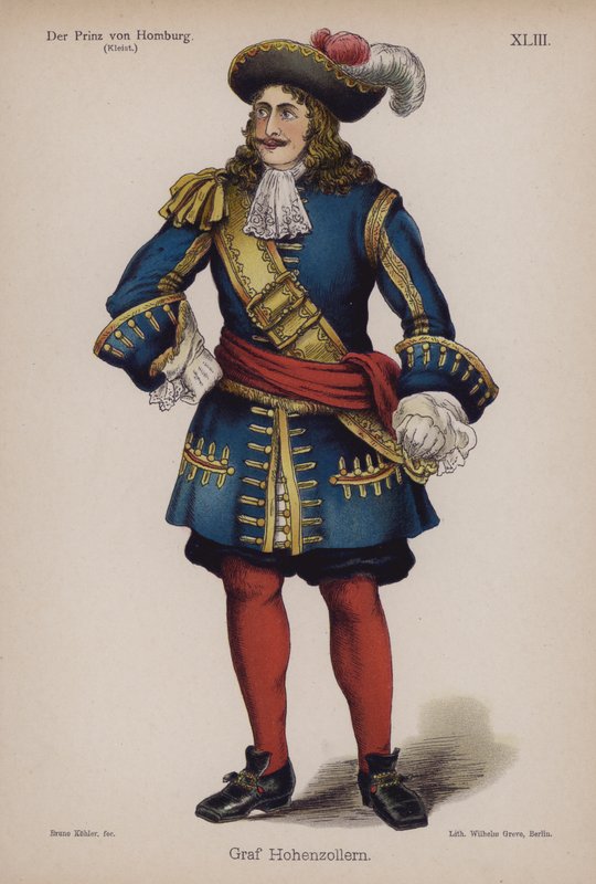 Graf Hohenzollern, da Der Prinz von Homburg (Il Principe di Homburg) di Heinrich von Kleist da German School