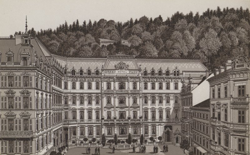 Grand Hotel Pupp (litografia) da German School