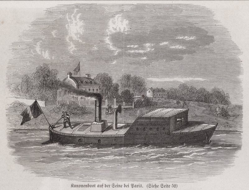 Cannone sul fiume Senna durante l