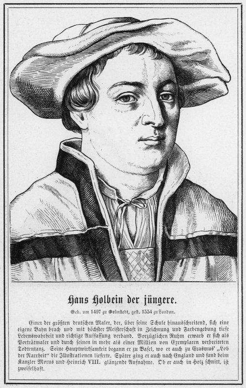 Hans Holbein il Giovane (incisione) da German School