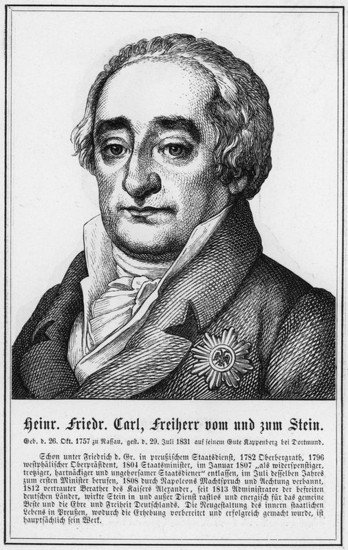 Heinrich Friedrich Carl, Freiherr vom und zum Stein da German School