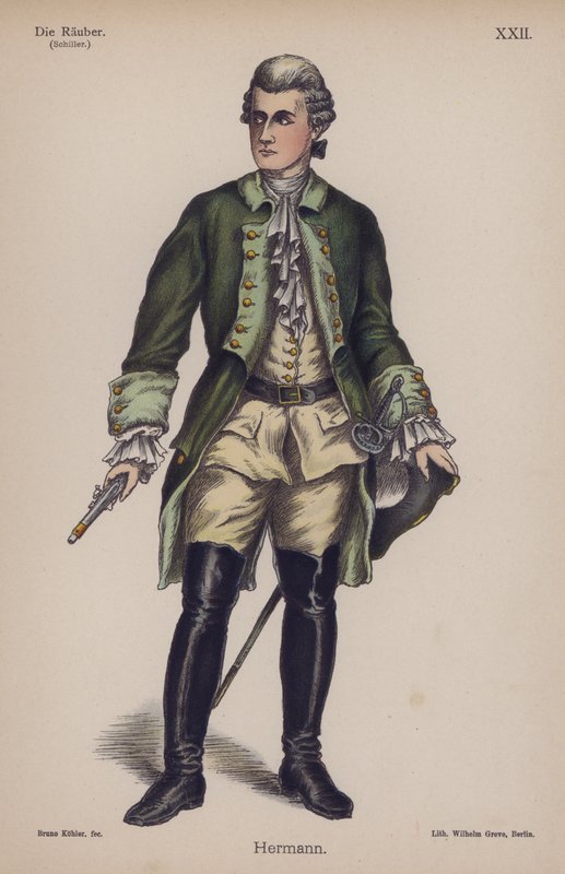 Hermann, da I masnadieri di Friedrich Schiller da German School