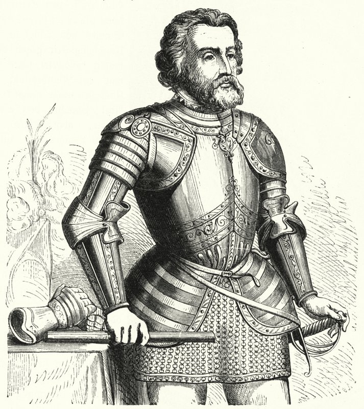 Hernan Cortes, conquistador spagnolo da German School