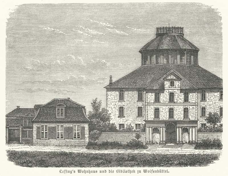 Casa del filosofo e drammaturgo tedesco Gotthold Ephraim Lessing e la biblioteca di Wolfenbuettel da German School