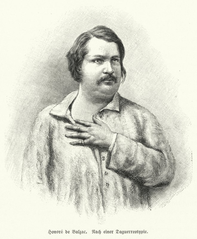 Honoré de Balzac, romanziere e drammaturgo francese da German School