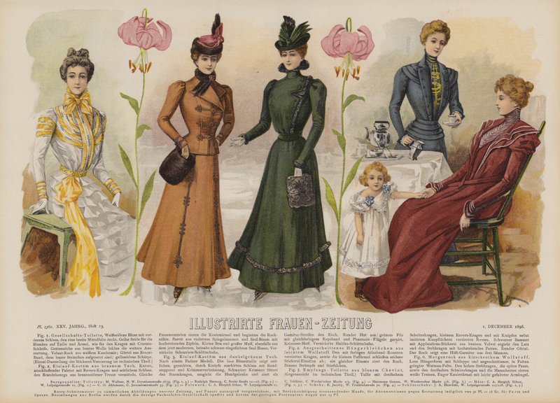 Illustrazione per Illustrirte Frauen-Zeitung da German School