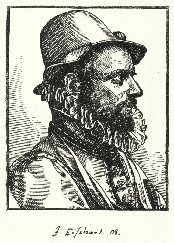 Johann Baptist Fischart, satirico tedesco (incisione) da German School