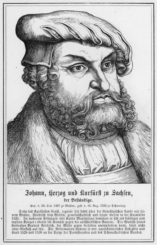 Johann, Duca ed Elettore di Sassonia, il Costante da German School