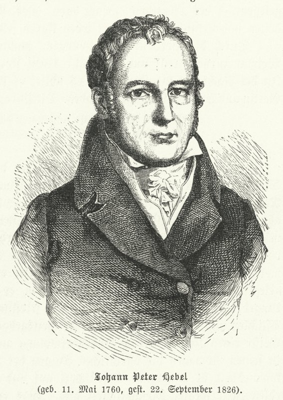 Johann Peter Hebel, poeta tedesco da German School