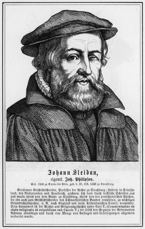 Johann Sleidan (incisione) da German School