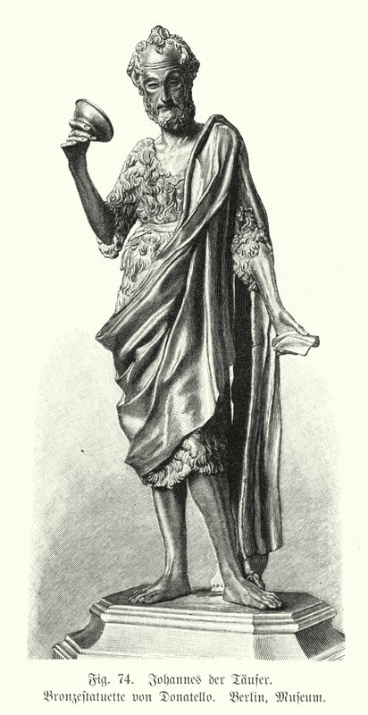 San Giovanni Battista, statua in bronzo di Donatello da German School