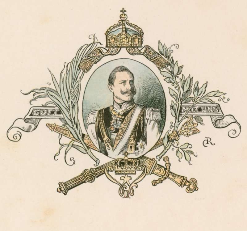 Kaiser Guglielmo II, Imperatore tedesco e Re di Prussia (1859-1941) da German School