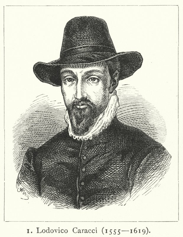 Lodovico Carracci, artista del Barocco italiano (incisione) da German School