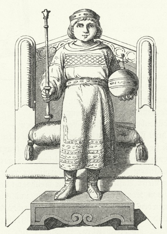 Ludovico il Fanciullo, ultimo re carolingio della Francia orientale da German School
