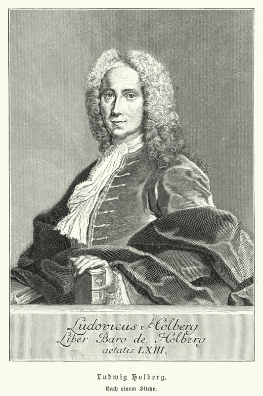 Ludvig Holberg, drammaturgo, filosofo e storico danese-norvegese da German School