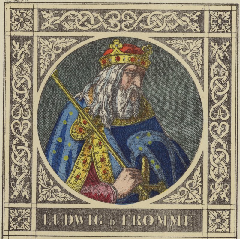 Ludovico il Pio, 814-840 da German School