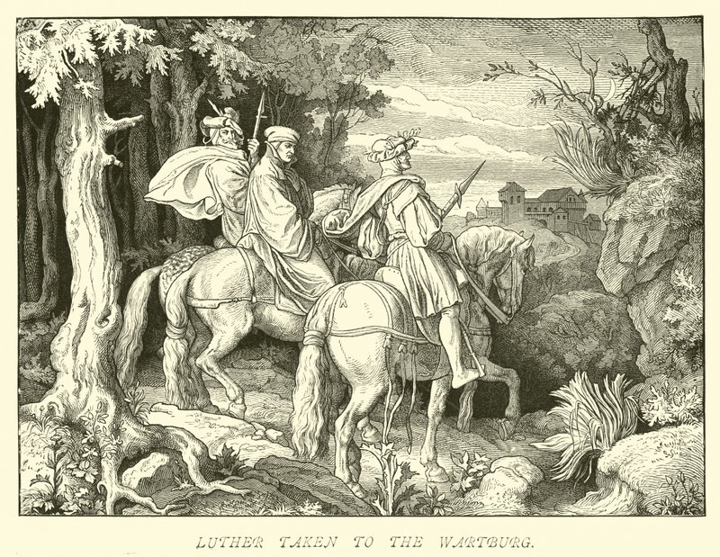 Lutero portato al Wartburg da German School