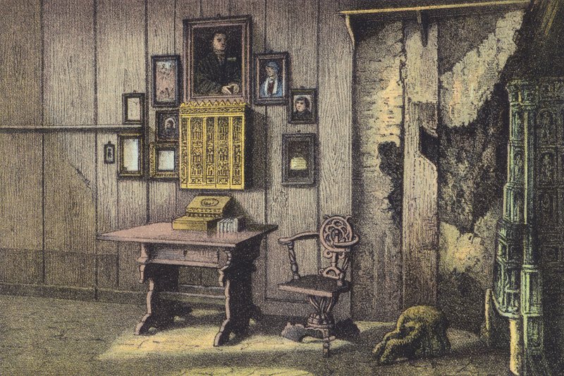 La stanza di Lutero al Wartburg da German School