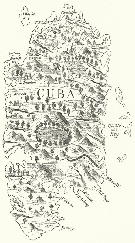 Mappa di Cuba da German School