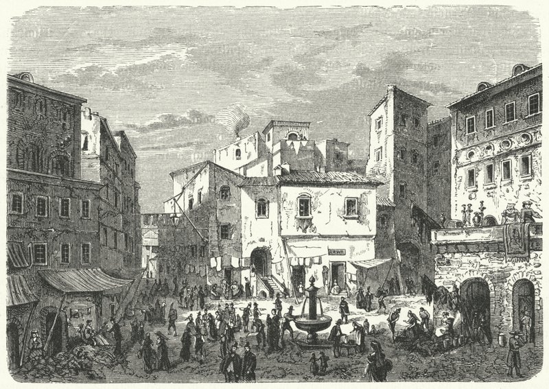 Mercato nel ghetto romano da German School