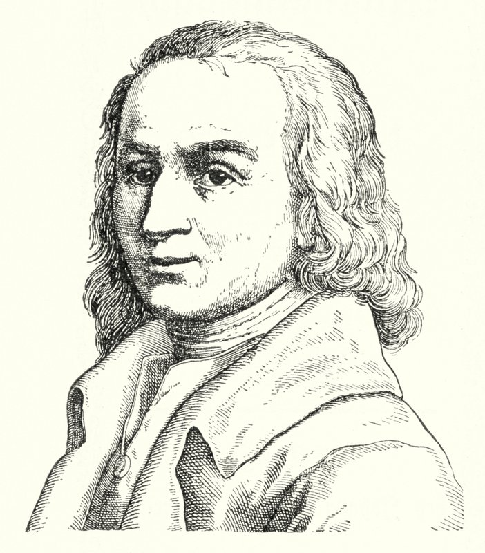Matthias Claudius, poeta e giornalista tedesco (incisione) da German School