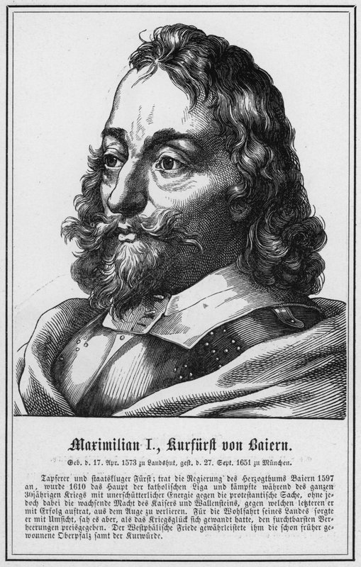 Massimiliano I, Elettore di Baviera (incisione) da German School